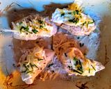 A picture of step 4 of Goats cheese chicken and garlic butter.