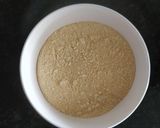 A picture of step 1 of Moong Dal Burfi.