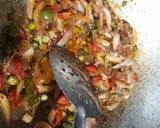 A picture of step 2 of Tadka idli.