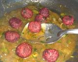 A picture of step 6 of Beetroot manchurian.