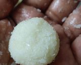 A picture of step 3 of Coconut ladoo.