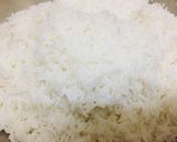 A picture of step 1 of Schezwan fried rice.