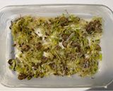 A picture of step 5 of Mushroom Bread Pudding.