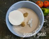 A picture of step 1 of Semolina or Suji Appe.