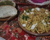 A picture of step 9 of Peanuts Pasta With Feta Cheese.