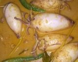 Foto langkah ke 4 dari resep Gulai cumi isi tahu.