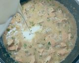 Fehérboros mustáros pulykaragu zöldborsóval és krémsajttal🫛🍸 recept fázis 3 fotója