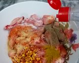 A picture of step 1 of Korean style hot wings.