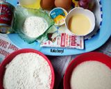 Foto langkah ke 1 dari resep Steamed Rainbow Cake.