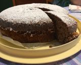 A picture of step 6 of Soft Hot Milk Chocolate Cake.