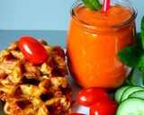 Une image de l'étape 3 de Gaspacho de tomates et poivrons grillés.