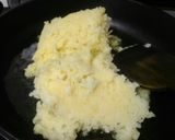 A picture of step 2 of Aaloo Halwa (potato pudding).