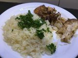 Merluza con queso azul