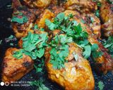 A picture of step 7 of Grill Chicken in pan.