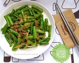 Foto langkah ke 4 dari resep Tumis Buncis Daging Cincang.