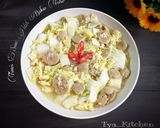 Foto langkah ke 2 dari resep Tumis Sawi Putih Bakso Telur.