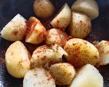 A picture of step 1 of Lasania batata.