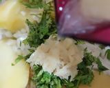 A picture of step 3 of Rice & Potatoes kabab.