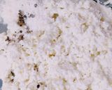 A picture of step 4 of Gazar Ka halwa with Rabadi and gulab jamun.