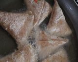 A picture of step 5 of Tortila, lentil samosa.
