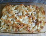 Rakott szalonnás penne /Bacon Penne recept fázis 6 fotója