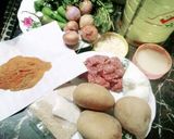 A picture of step 1 of Kofte Aloo.