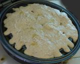 A picture of step 4 of Chocolate Waffle with Blueberries.
