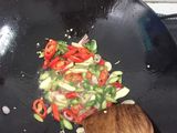 Tumis pete ikan asin