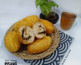 Foto langkah ke 8 dari resep Roti Goreng Pisang Coklat Tanpa Ulen.