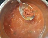 A picture of step 6 of My Sausage & Cheesey Quick Sauce with Garli cheese bread. 😁.