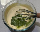 Foto langkah ke 3 dari resep Matcha basque burnt.