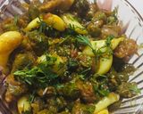A picture of step 6 of Chana Garlic Sabzi.