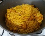 عکس مرحله 7 از دستور ماکارونی با سس مرغ و قارچ 😋