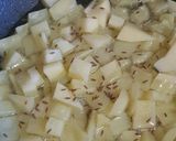 A picture of step 4 of Alo methi.
