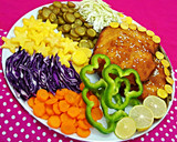 عکس مرحله 1 از دستور شنیسل مرغ