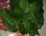 A picture of step 1 of Palak paneer.