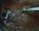 A picture of step 4 of Chocolate Sooji Halwa.