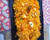 A picture of step 14 of Kashmiri Pulao.