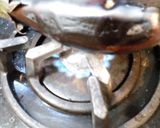 A picture of step 1 of Kuku bademjoon.