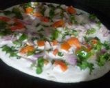A picture of step 3 of Uttapam.