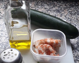 Foto del paso 1 de la receta: Calabacines con gambas