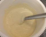 A picture of step 2 of Lemon curd Swiss roll.