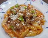 Foto langkah ke 4 dari resep Spicy cheesy tteokbokki.