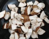 A picture of step 3 of Tomato mushroom tofu soup.