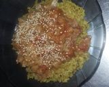 Foto del paso 7 de la receta: Arroz anisado con salsa de berenjena, tomate y repollo