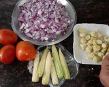 A picture of step 1 of Baby corn sabzi.