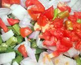 A picture of step 1 of Jhat phat Bhindi.