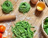 Foto langkah ke 5 dari resep Homemade spinach noodles 🍲.