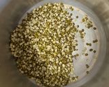 A picture of step 1 of Moong dal fry.