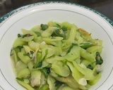 Foto langkah ke 3 dari resep Tumis Lompong (Keladi) Hijau.